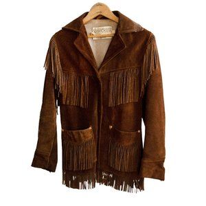 Rancher vintage fringe suede jacket by Schott